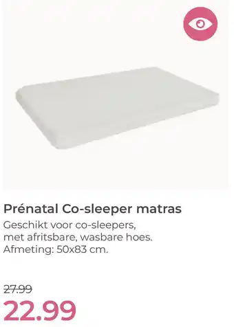 Prenatal Prénatal Co-sleeper matras aanbieding