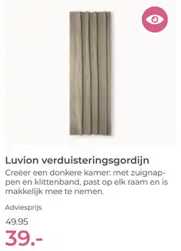 Prenatal Luvion verduisteringsgordijn aanbieding