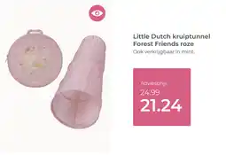 Prenatal Little Dutch kruiptunnel Forest Friends roze aanbieding