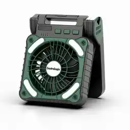 ANWB Gastrologix. Multifunctionele Solar Camping Ventilator Groen aanbieding