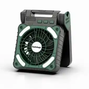ANWB Gastrologix. Multifunctionele Solar Camping Ventilator Groen aanbieding