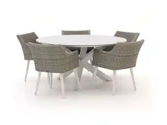 Kees Smit Manifesto Matese/Ferrone ø 150cm dining tuinset 6-delig aanbieding