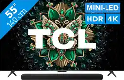 Coolblue TCL 55 QD Mini-led C61K 4K (2025) + TCL S45H 2.0 Soundbar aanbieding