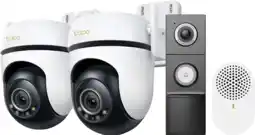 Coolblue TP-Link Tapo C530WS Duo Pack + D235 Smart Battery & Wired Doorbell aanbieding