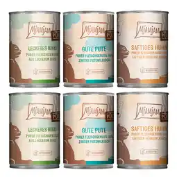 Zooplus 6x400g Mix MjAMjAM pure meat enjoyment mix (3 soorten) nat kattenvoer aanbieding