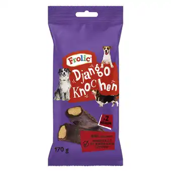 Zooplus 12 x 2 stuks Frolic Django Bot met Rundvleessnacks voor middelgrote honden aanbieding