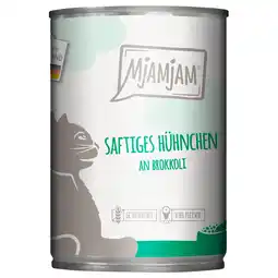 Zooplus Economy Pack: 24x400g MjAMjAM Sappige Kip op Broccoli Natte Kattenvoer aanbieding