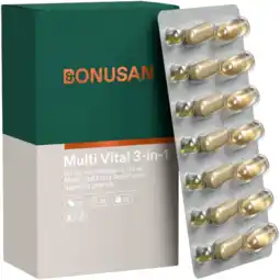 De Online Drogist Bonusan Multi Vital 3-in-1 Tabletten 84ST aanbieding