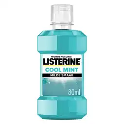 De Online Drogist Listerine Cool Mint Milde Smaak Mondspoeling Mini 80ML aanbieding