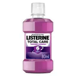 De Online Drogist Listerine Total Care Tandbescherming Mondspoeling Mini 80ML aanbieding
