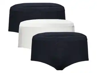 Lidl MEXX 3 Dames hipsters (Donkerblauw/wit, S) aanbieding