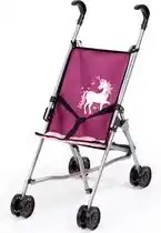 Bol.com Bayer Design - Poppenbuggy - Roze met eenhoorn aanbieding