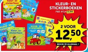 Boekenvoordeel KLEUR- EN STICKERBOEKEN aanbieding