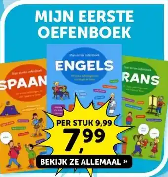 Boekenvoordeel MIJN EERSTE OEFENBOEK aanbieding