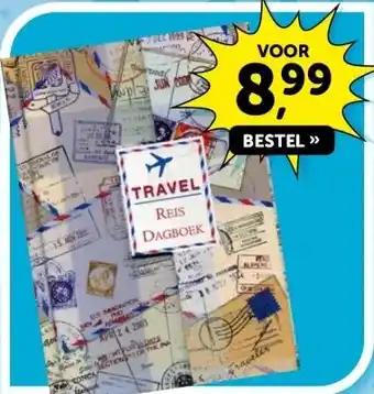 Boekenvoordeel TRAVEL REIS DAGBOEK aanbieding