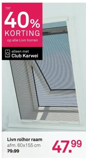 Karwei Livn rolhor raam aanbieding