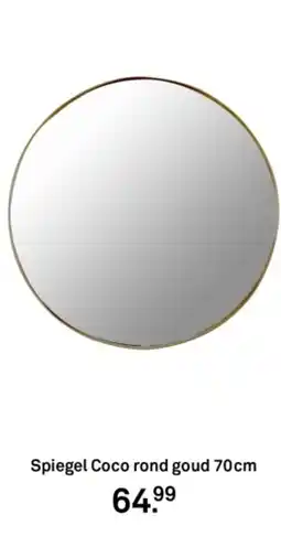 Karwei Spiegel Coco rond goud aanbieding
