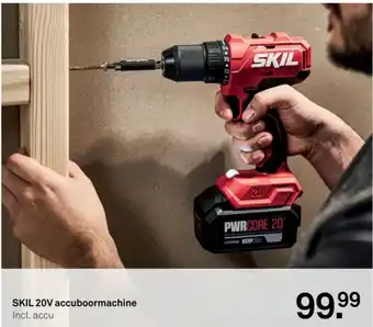 Karwei SKIL 20V accuboormachine aanbieding