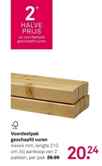 Karwei Voordeelpak geschaafd vuren aanbieding