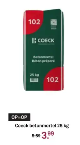 Karwei Coeck betonmortel aanbieding
