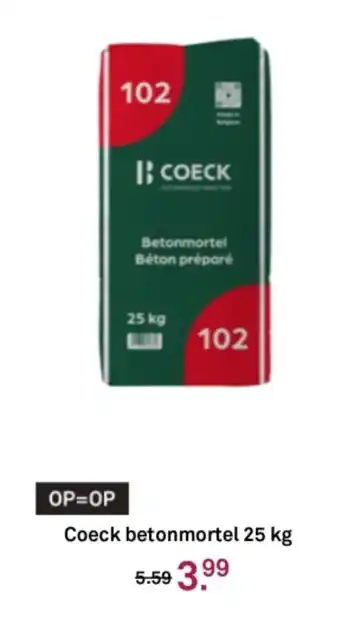 Karwei Coeck betonmortel aanbieding