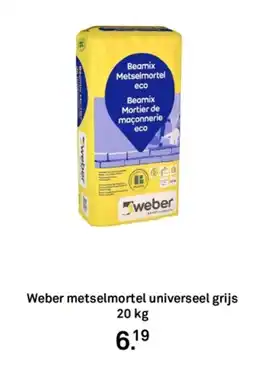 Karwei Weber metselmortel universeel grijs aanbieding