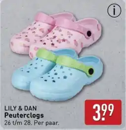 ALDI LILY & DAN Peuterclogs aanbieding