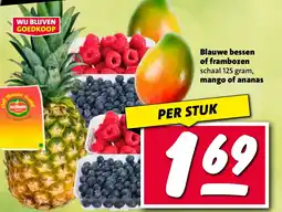 Nettorama Blauwe bessen of frambozen mango of ananas aanbieding