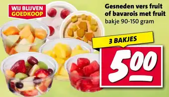 Nettorama Gesneden vers fruit of bavarois met fruit aanbieding
