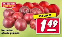 Nettorama Nectarines of rode pruimen aanbieding