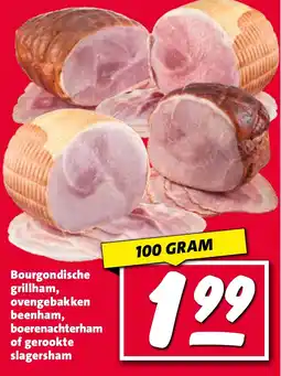 Nettorama Bourgondische grillham, ovengebakken beenham, boerenachterham of gerookte slagersham aanbieding