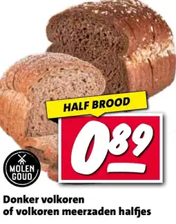 Nettorama Donker volkoren of volkoren meerzaden halfjes aanbieding