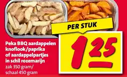 Nettorama Peka BBQ aardappelen knoflook/paprika of aardappelpartjes in schil rozemarijn aanbieding