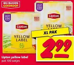 Nettorama Lipton yellow label aanbieding