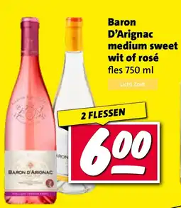 Nettorama D'Arignac medium sweet wit of rosé aanbieding