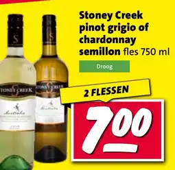 Nettorama Stoney Creek pinot grigio of chardonnay aanbieding