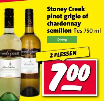 Nettorama Stoney Creek pinot grigio of chardonnay aanbieding