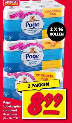 Nettorama Page toiletpapier compleet & schoon aanbieding