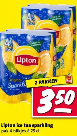 Nettorama Lipton ice tea sparkling aanbieding