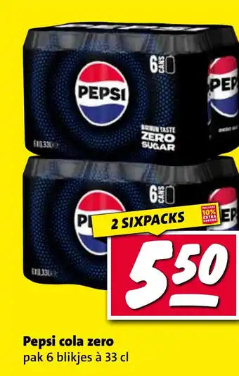 Nettorama Pepsi cola zero aanbieding