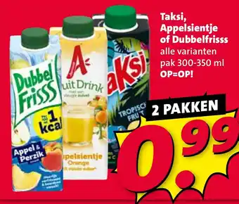 Nettorama Taksi, Appelsientje of Dubbelfrisss aanbieding