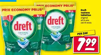 Nettorama Dreft vaatwas tabletten aanbieding