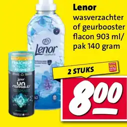 Nettorama Lenor wasverzachter of geurbooster flacon aanbieding