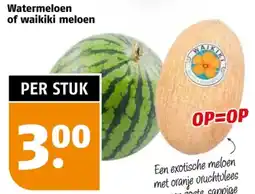 Poiesz Watermeloen of waikiki meloen aanbieding