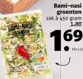 Poiesz Bami-nasi groenten aanbieding