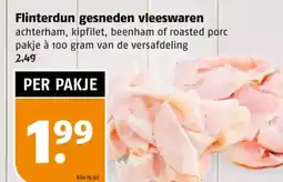 Poiesz Flinterdun gesneden vleeswaren aanbieding