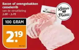 Poiesz Bacon of ovengebakken casselerrib aanbieding