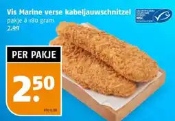 Poiesz Vis Marine verse kabeljauwschnitzel aanbieding