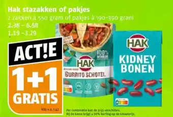 Poiesz Hak stazakken of pakjes aanbieding