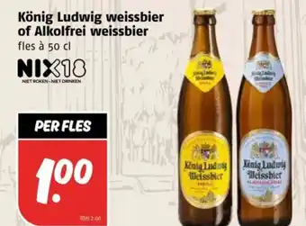 Poiesz König Ludwig weissbier of Alkolfrei weissbier aanbieding